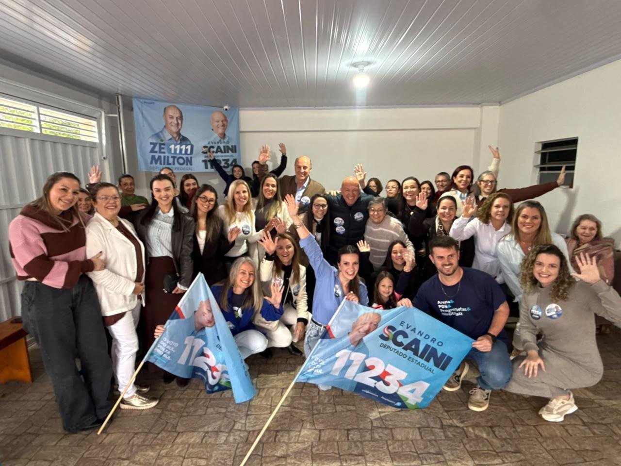 Zé Milton e Scaini intensificam agenda e ampliam mobilização na reta final da campanha